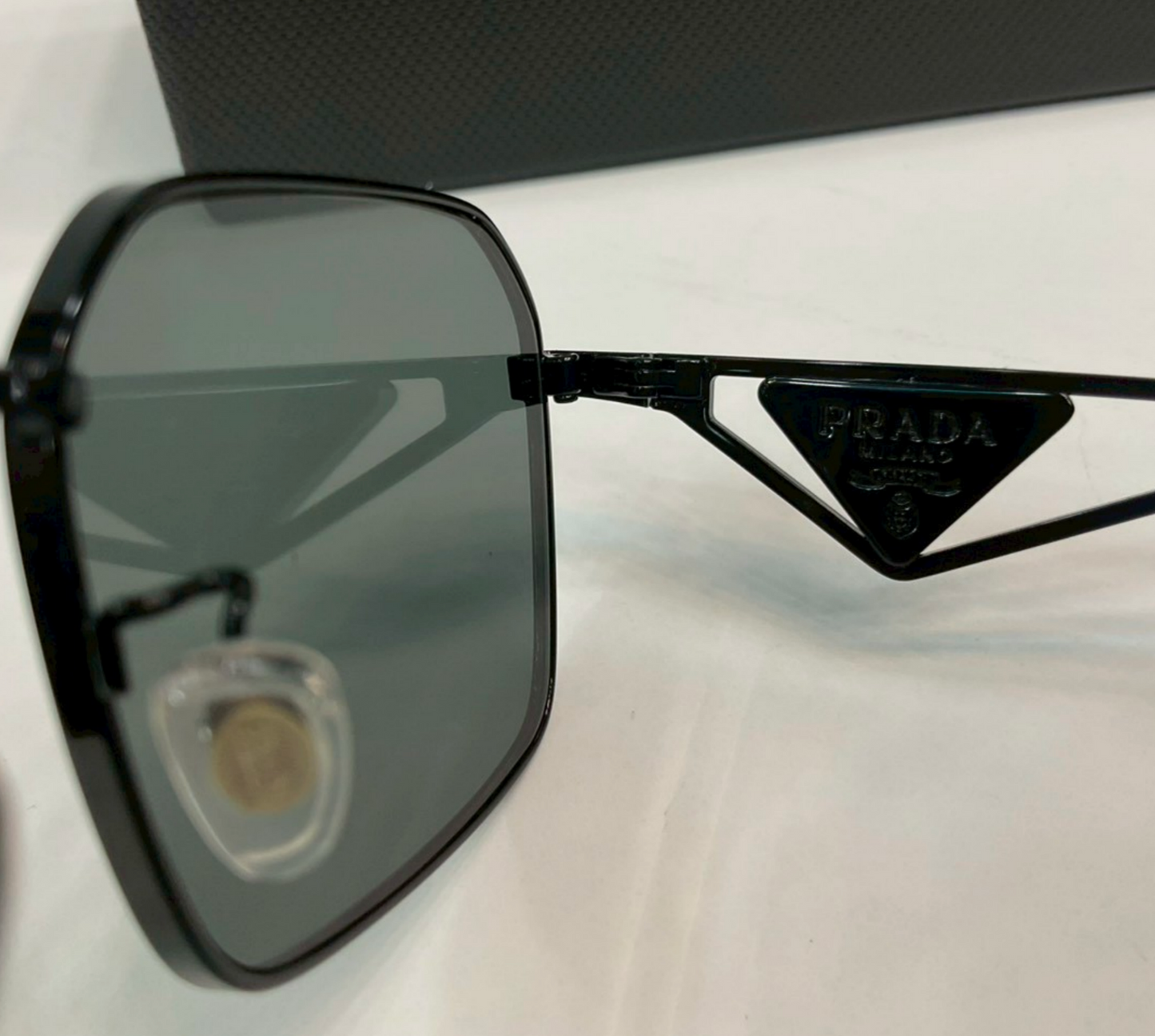 Prada PR A51S Metal Symbole Geometric Sunglasses