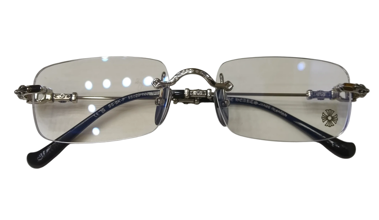 Chrome Hearts "Pills" luxury rimless eyeglasses