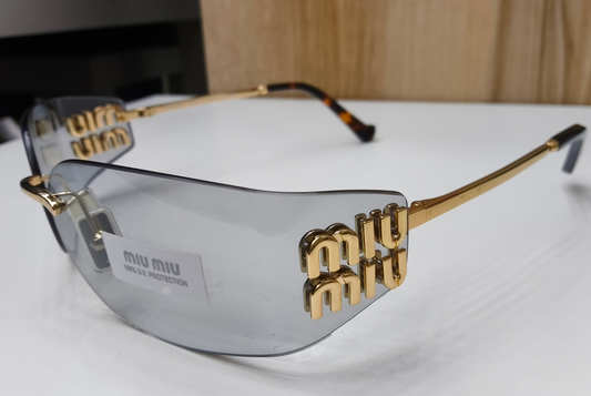 Miu Miu MU A51S Rimless Shield Sunglasses