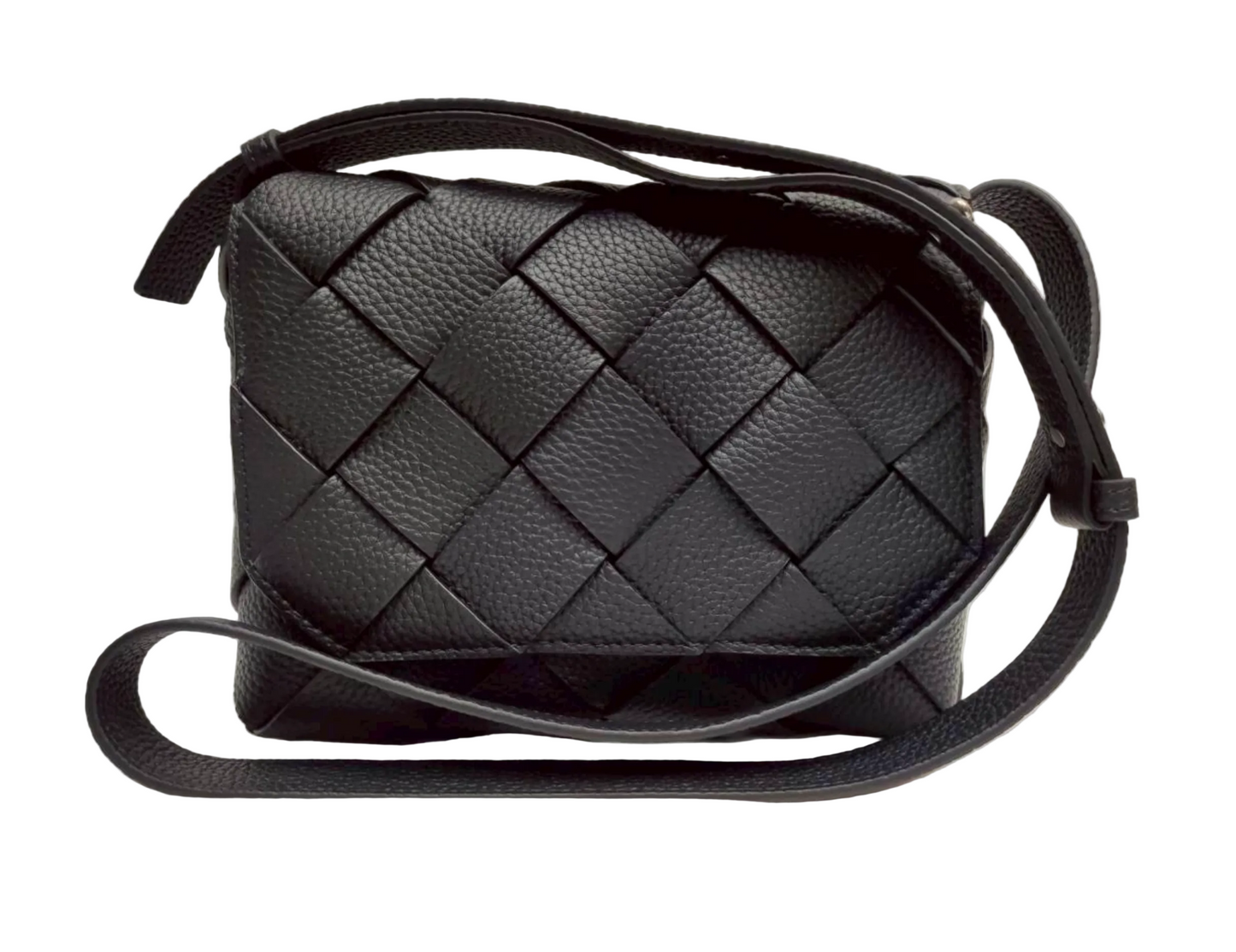 Diago Grained Leather Crossbody Bag