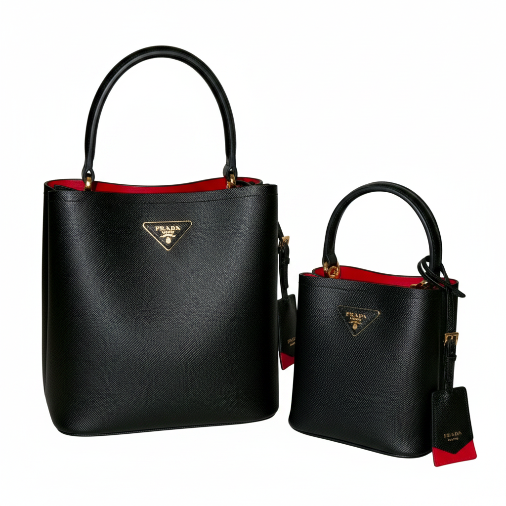 Prada Panier Small Saffiano Leather Bag