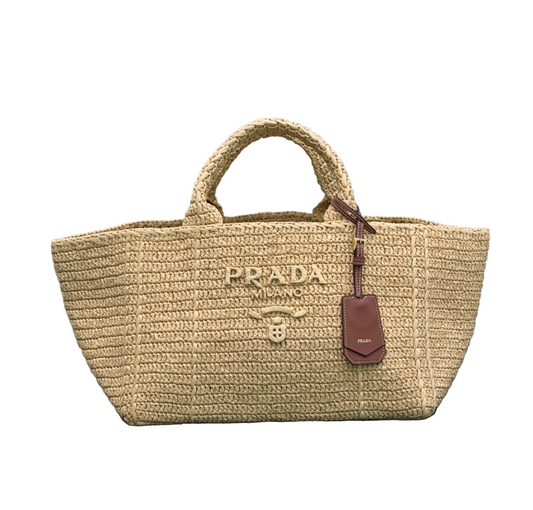 Prada Large Crochet Tote Bag