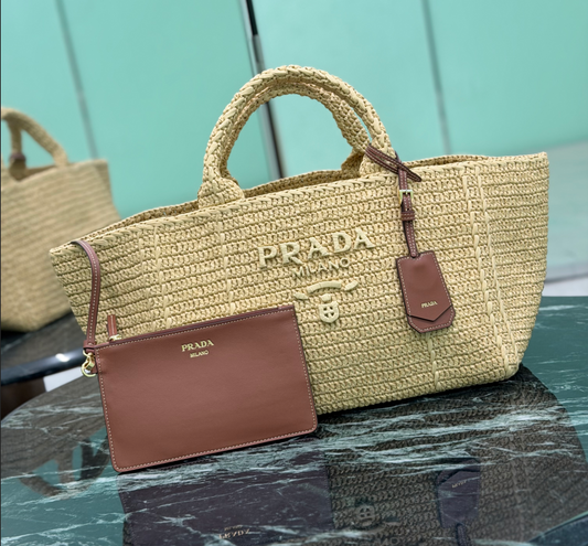 Prada Large Crochet Tote Bag