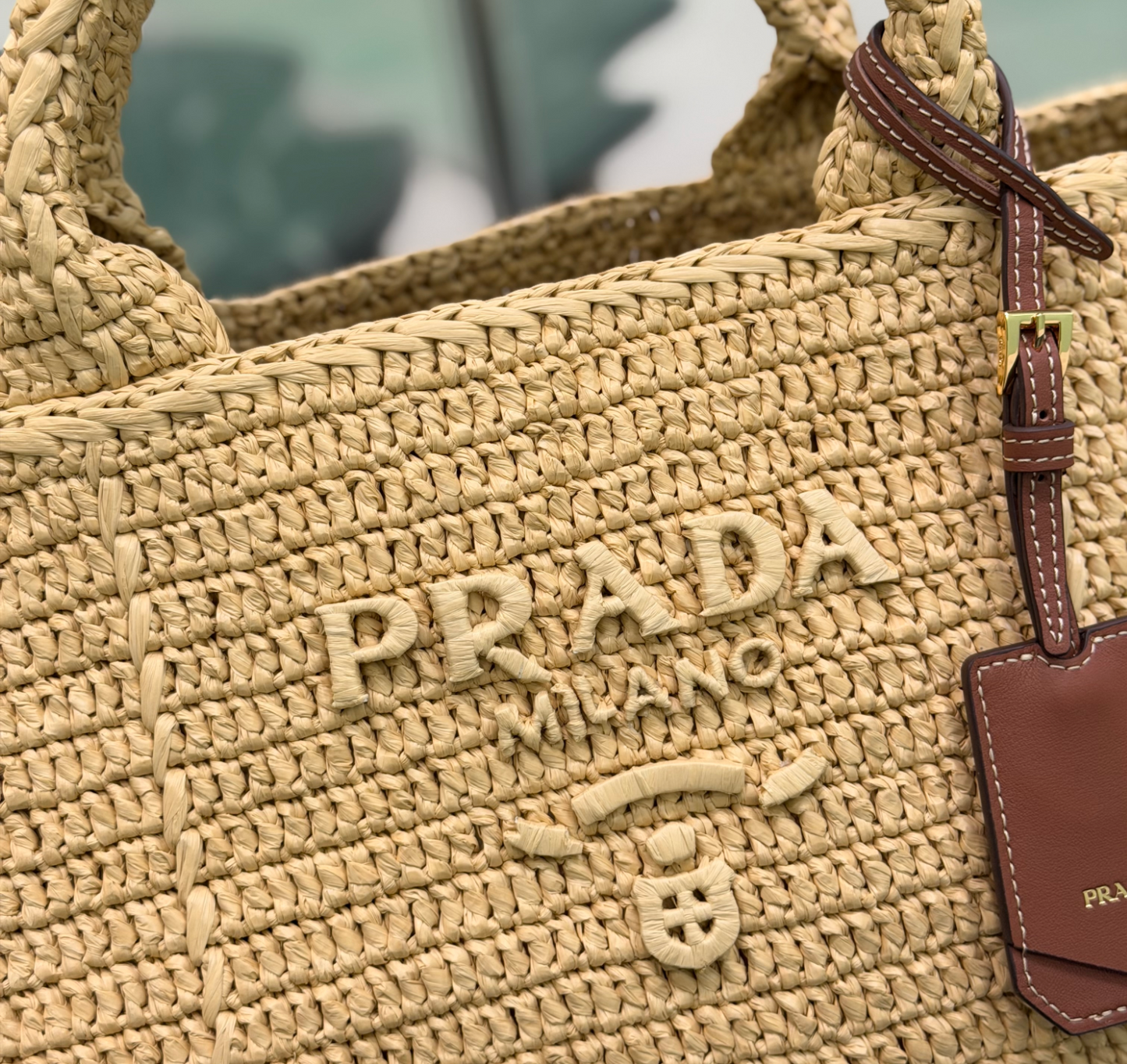 Prada Large Crochet Tote Bag