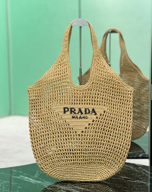 Prada Crochet Tote Bag