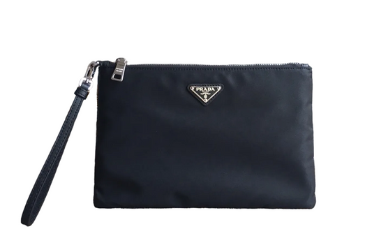 Prada Re-Nylon and Saffiano leather pouch