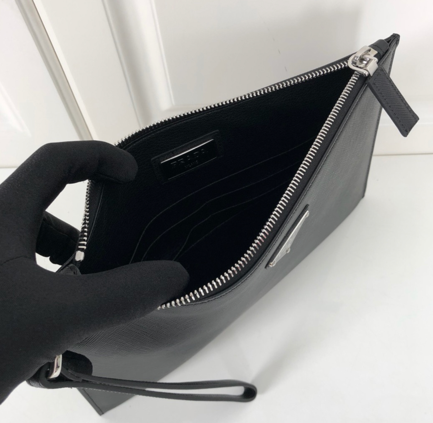 Saffiano Leather Pouch