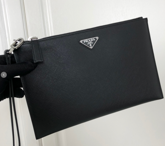 Saffiano Leather Pouch