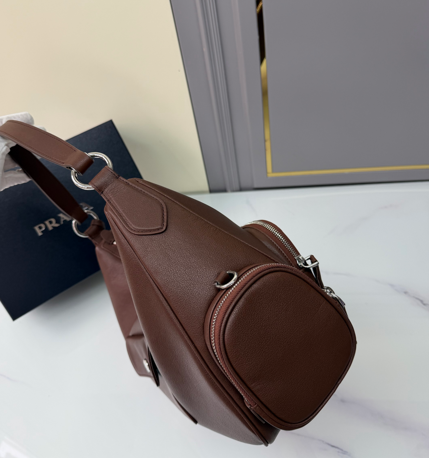 Prada Medium Washed Leather Bag