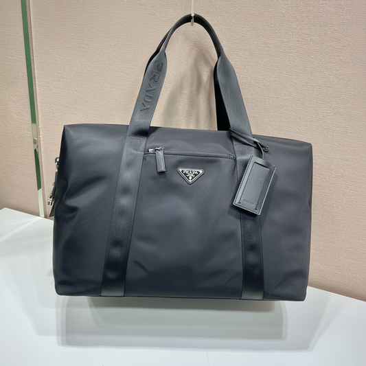 Prada Re-Nylon and Saffiano Leather Duffle Bag
