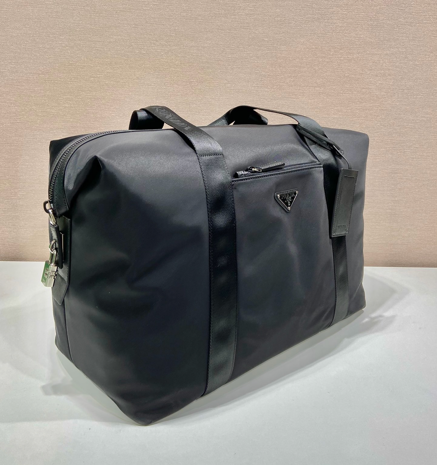 Prada Re-Nylon and Saffiano Leather Duffle Bag