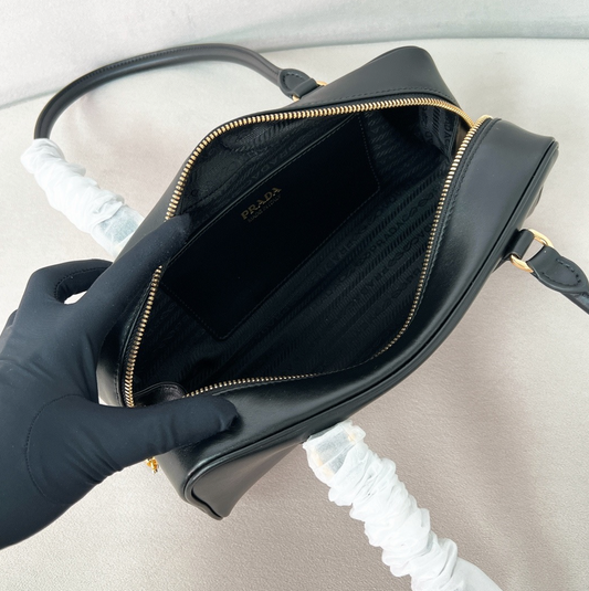 Prada Medium Leather Top-Handle Bag