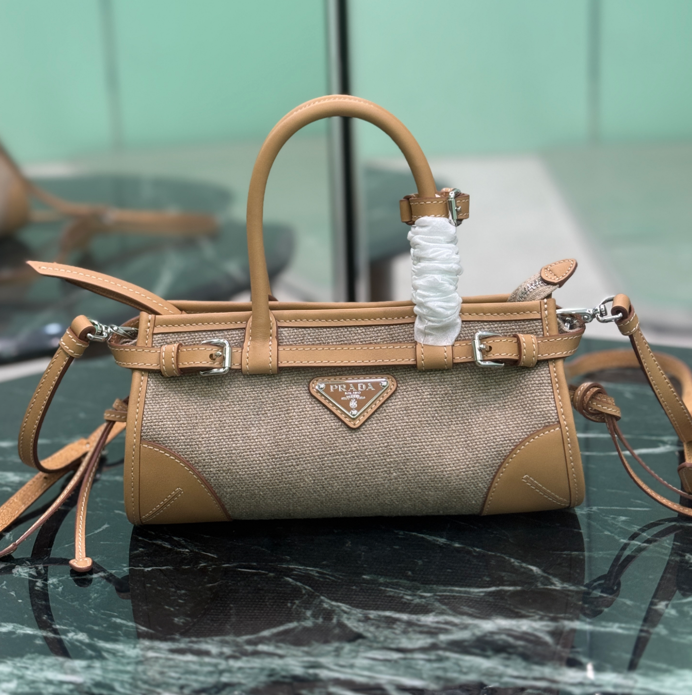 Prada Bonnie Small Top-Handle Bag