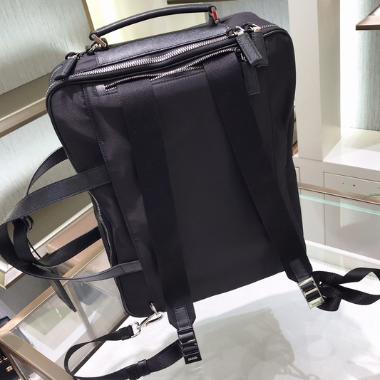 Prada Re-Nylon and Saffiano Leather Briefcase
