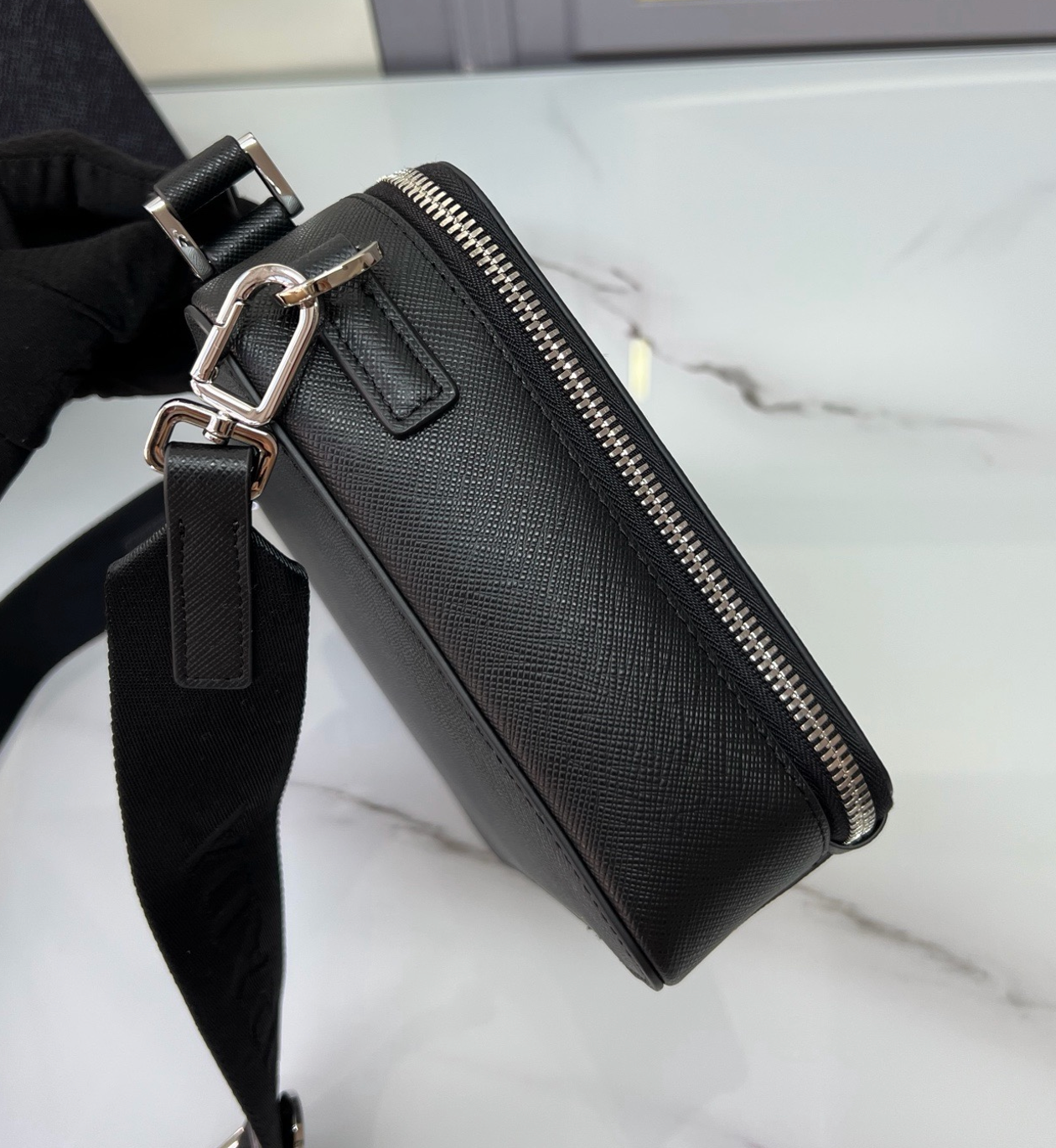 Prada Brique Saffiano Leather Bag