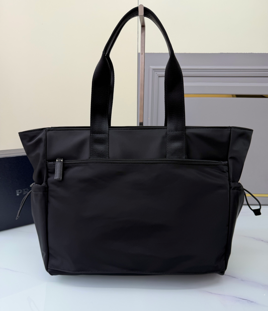 Prada Re-Nylon and Saffiano Leather Tote Bag