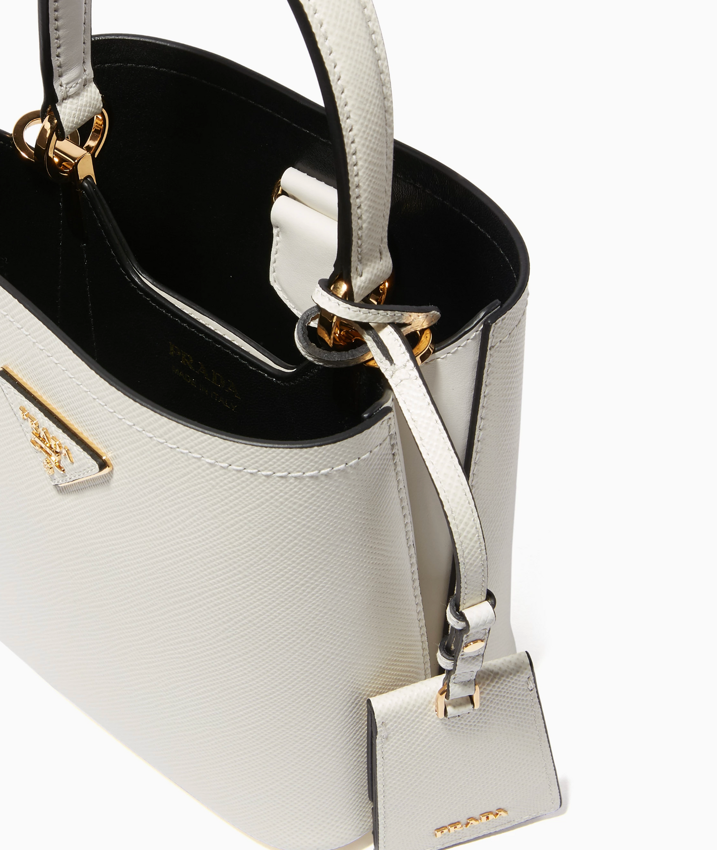 Prada Panier Medium Saffiano Leather Bag