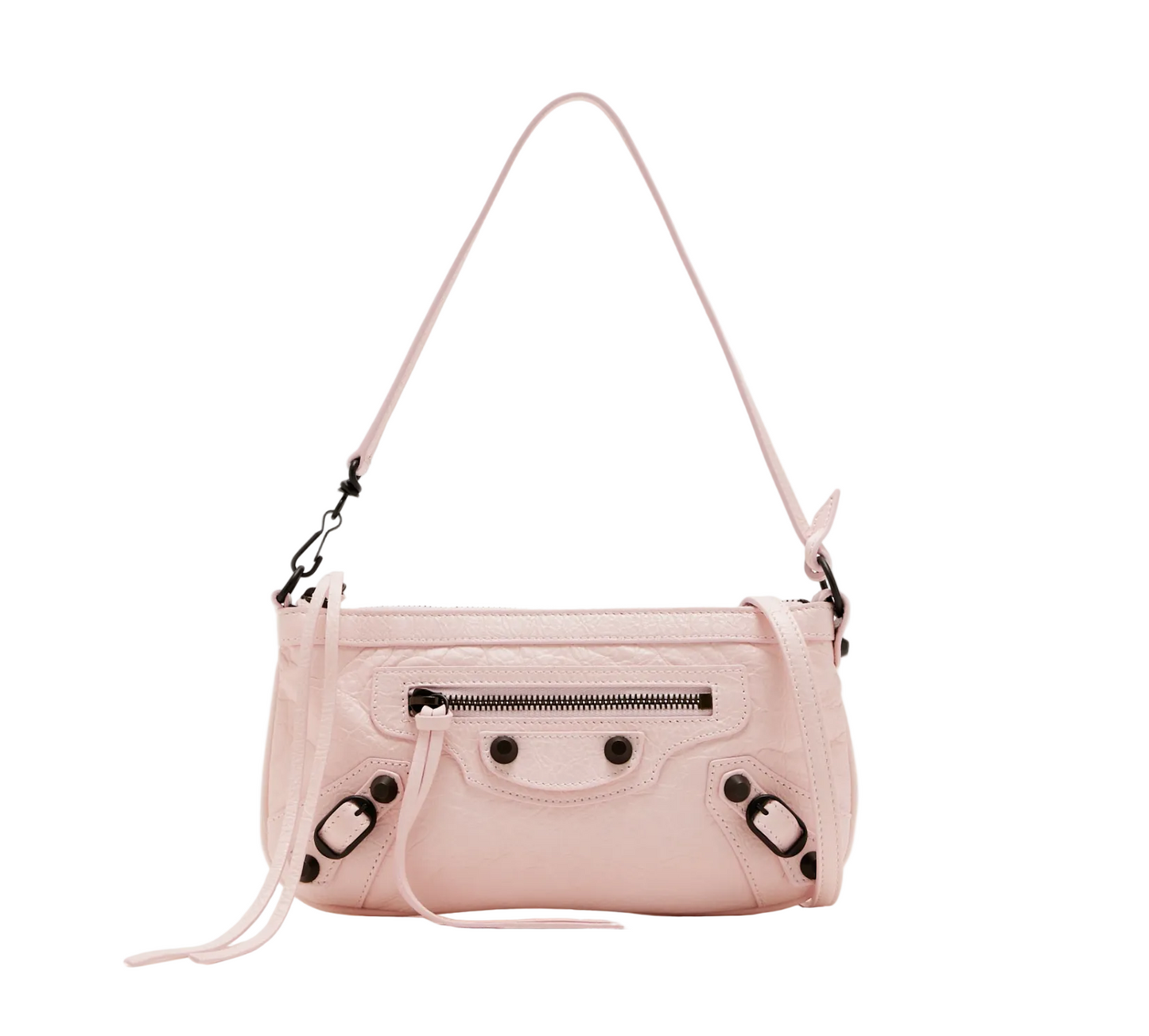 Balenciaga Le City Pouch on Strap in Petal Pink