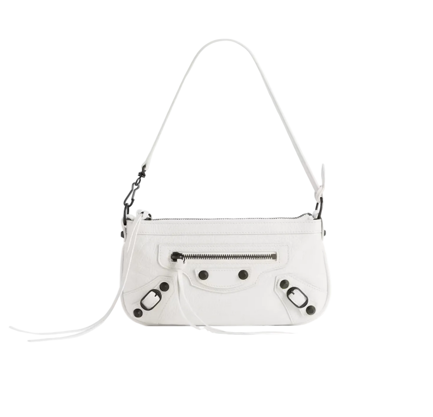 White Balenciaga Le City Pouch