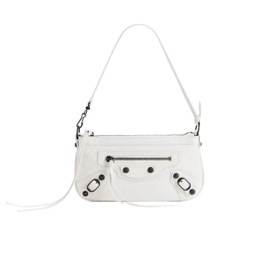 White Balenciaga Le City Pouch