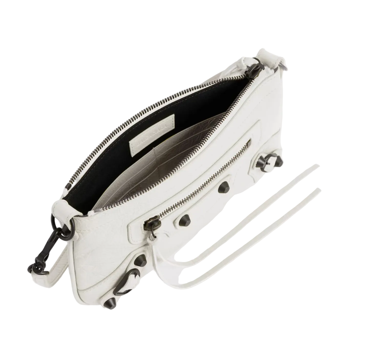 White Balenciaga Le City Pouch