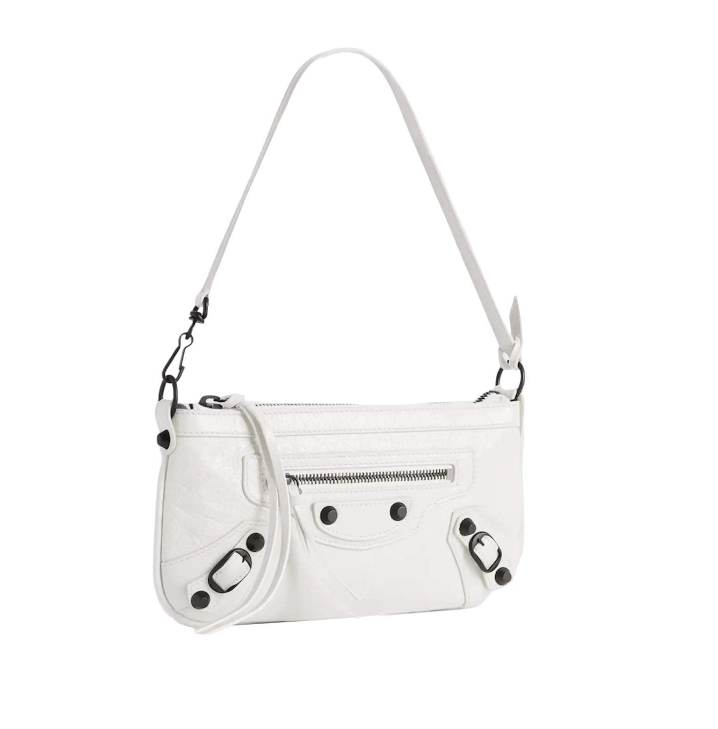 White Balenciaga Le City Pouch