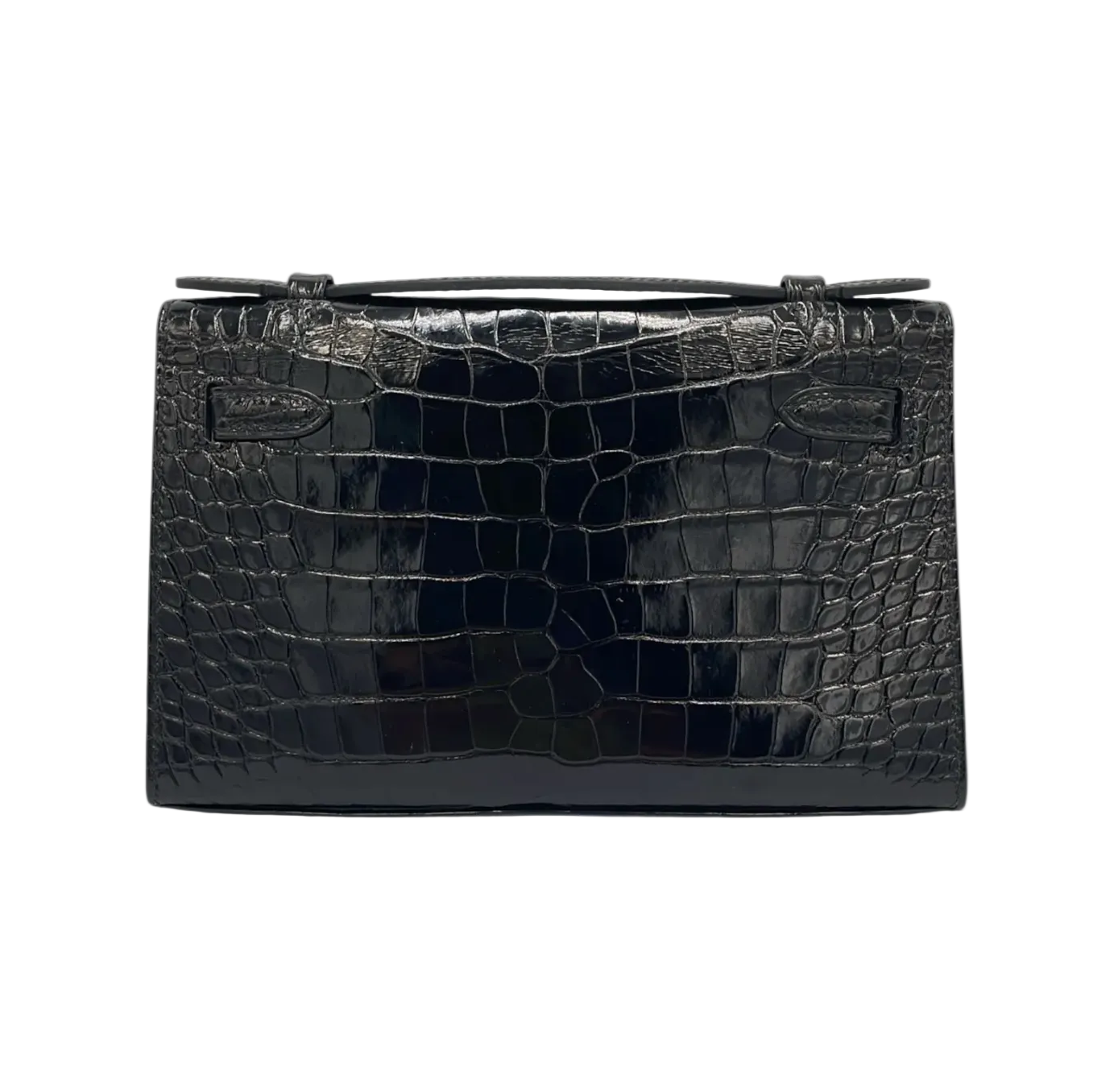 Hermès Kelly Pochette Shiny Crocodile Leather