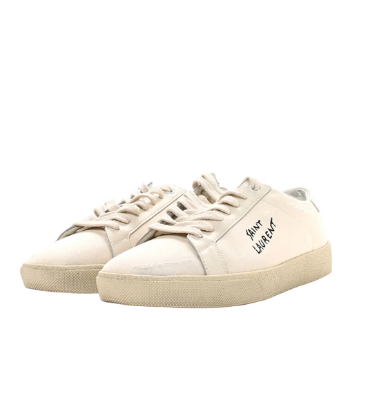 Saint Laurent Court Classic SL/06 Embroidered Sneakers