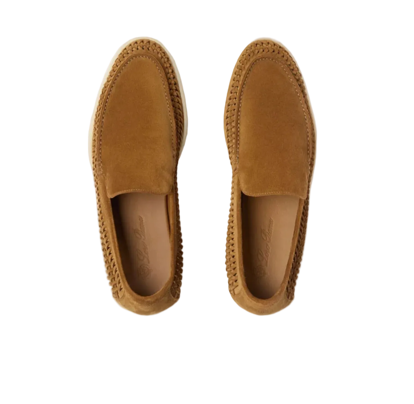 Loro Piana Summer Walk Braided Suede Loafer