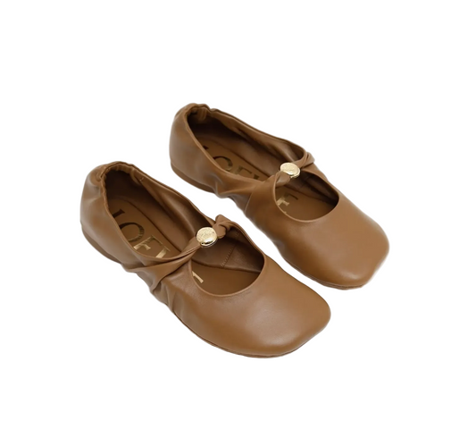 Loewe Pebble Soft ballerina flats