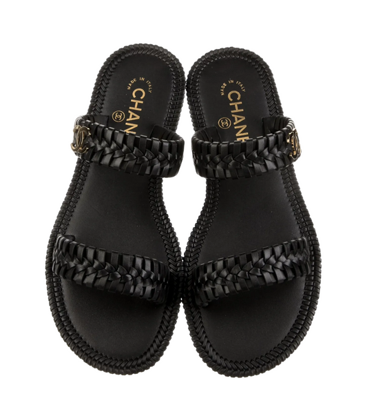 Chanel Calfskin Mules