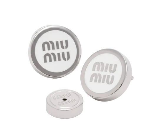 Miu Miu Enameled Metal Earrings