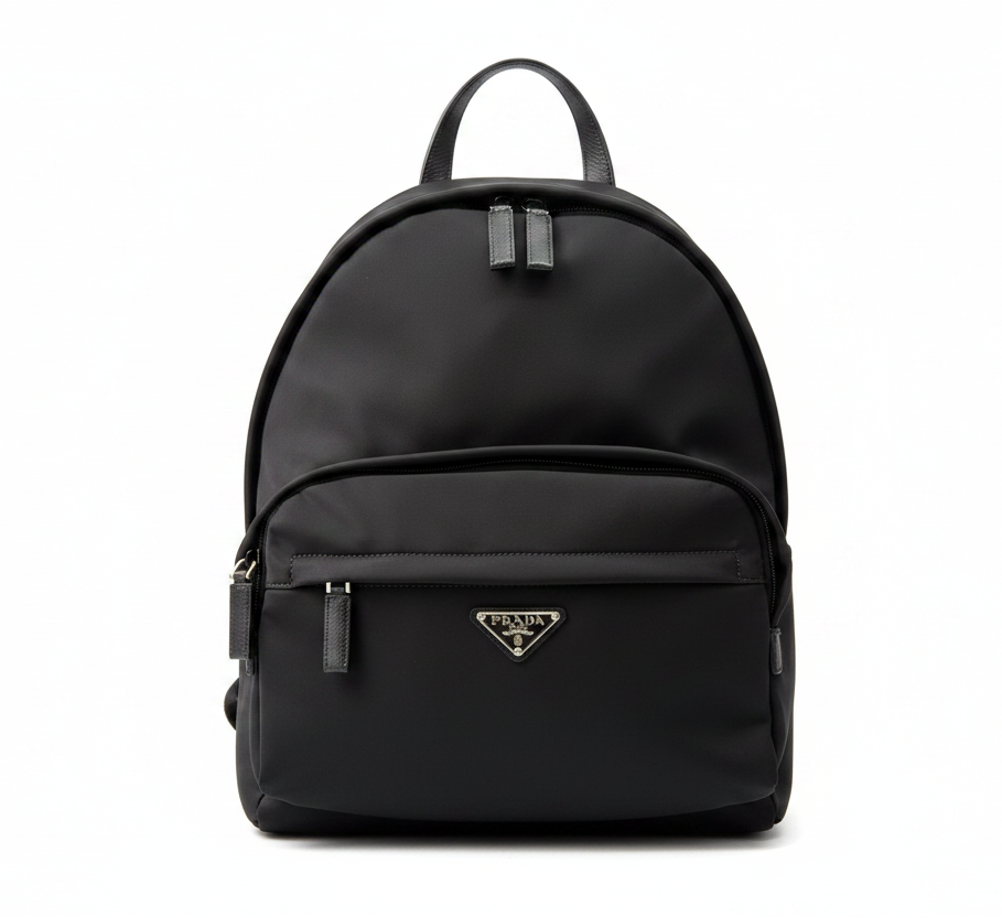 Prada nylon and Saffiano leather backpack