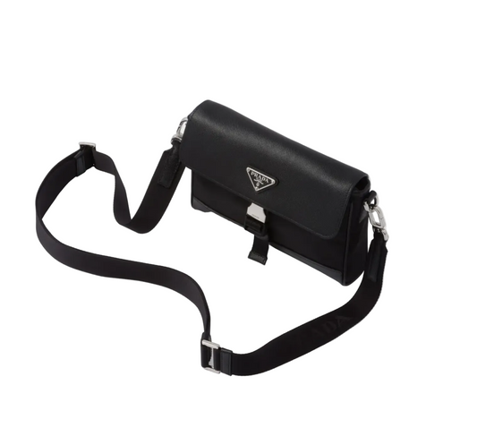 Prada Re-Nylon and Saffiano leather Smartphone Case/Shoulder bag