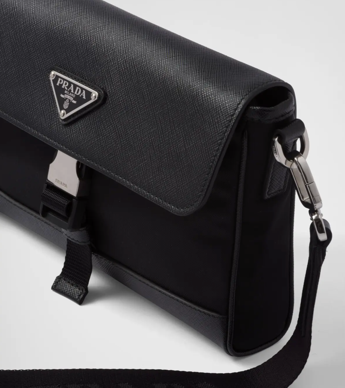 Prada Re-Nylon and Saffiano leather Smartphone Case/Shoulder bag