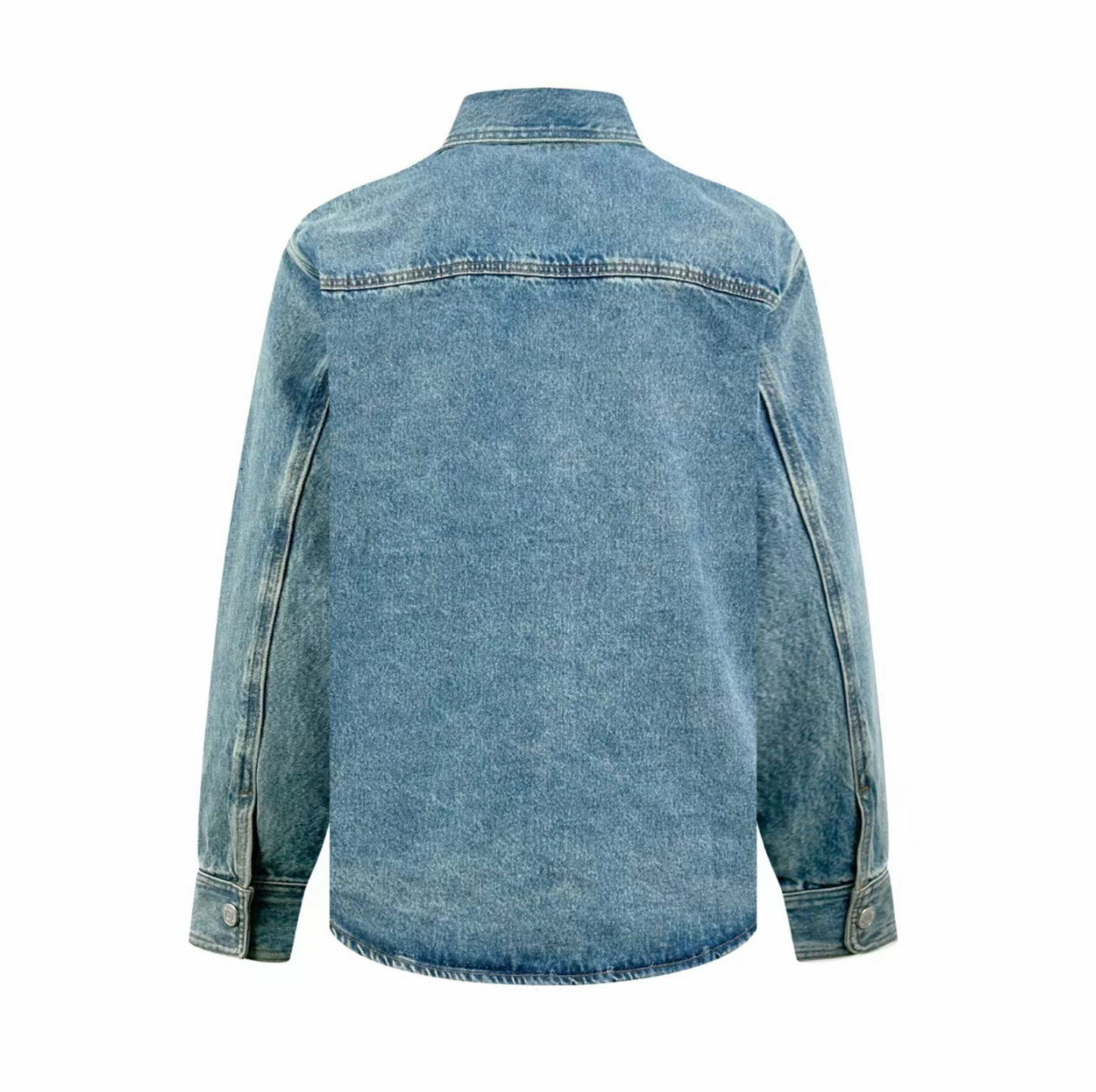 Ami Paris blue cotton denim overshirt