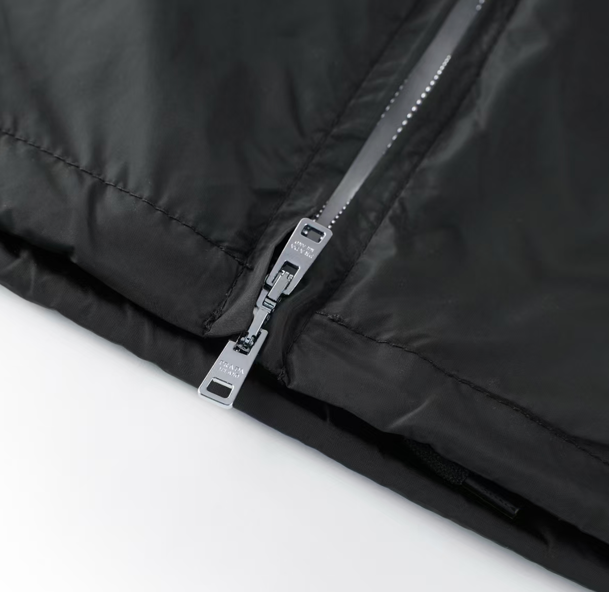 Prada Re-Nylon Zipper Shirt Jacket
