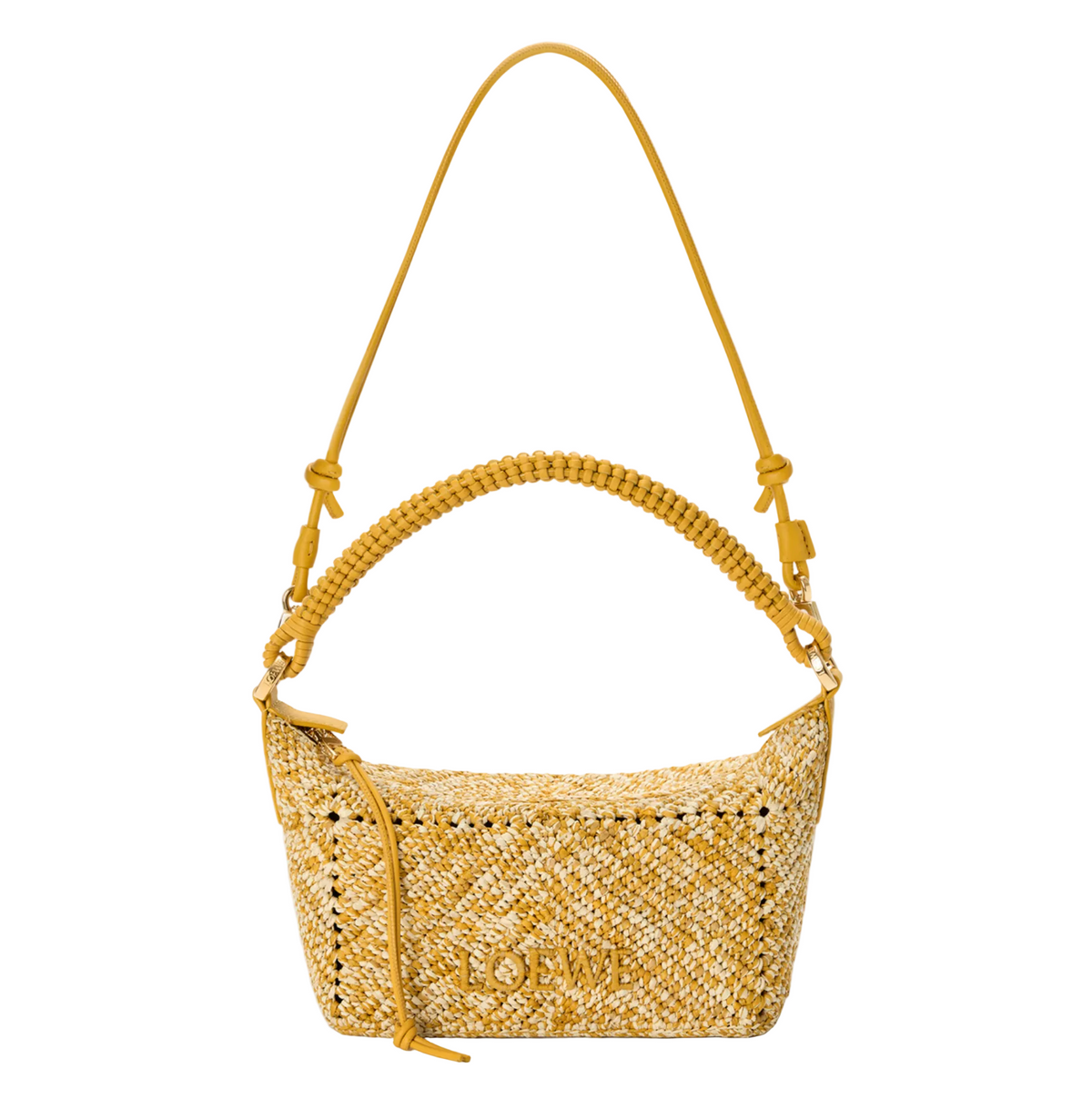 Loewe Cala Mini Bag in Melange Raffia