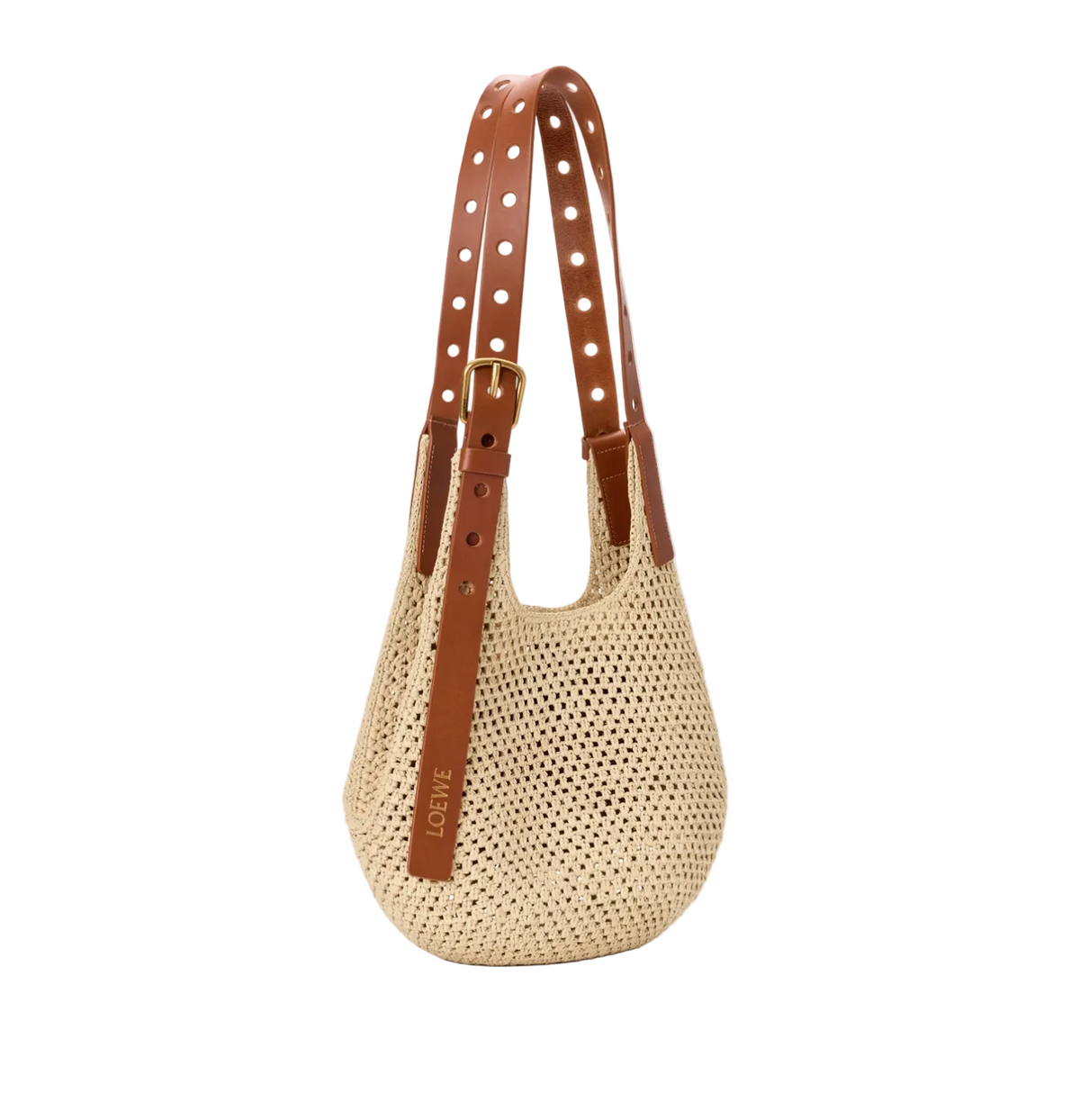 LOEWE x Paula's Ibiza Small Punch Hole hobo bag