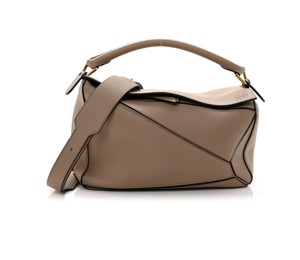 Loewe Small Puzzle Bag Clay Calfskin Leather