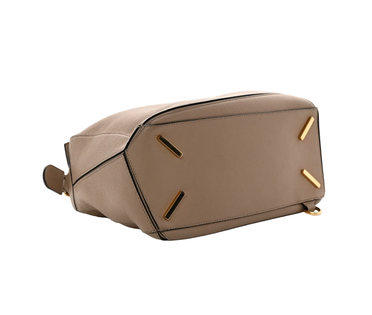 Loewe Small Puzzle Bag Clay Calfskin Leather