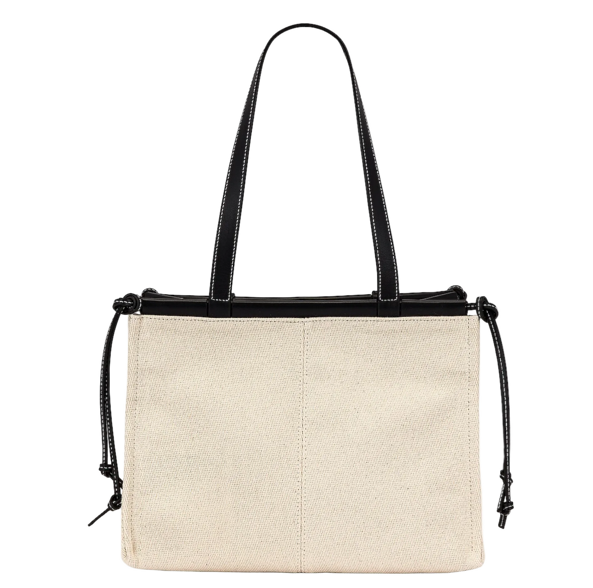 Loewe Cushion Tote in light oat canvas