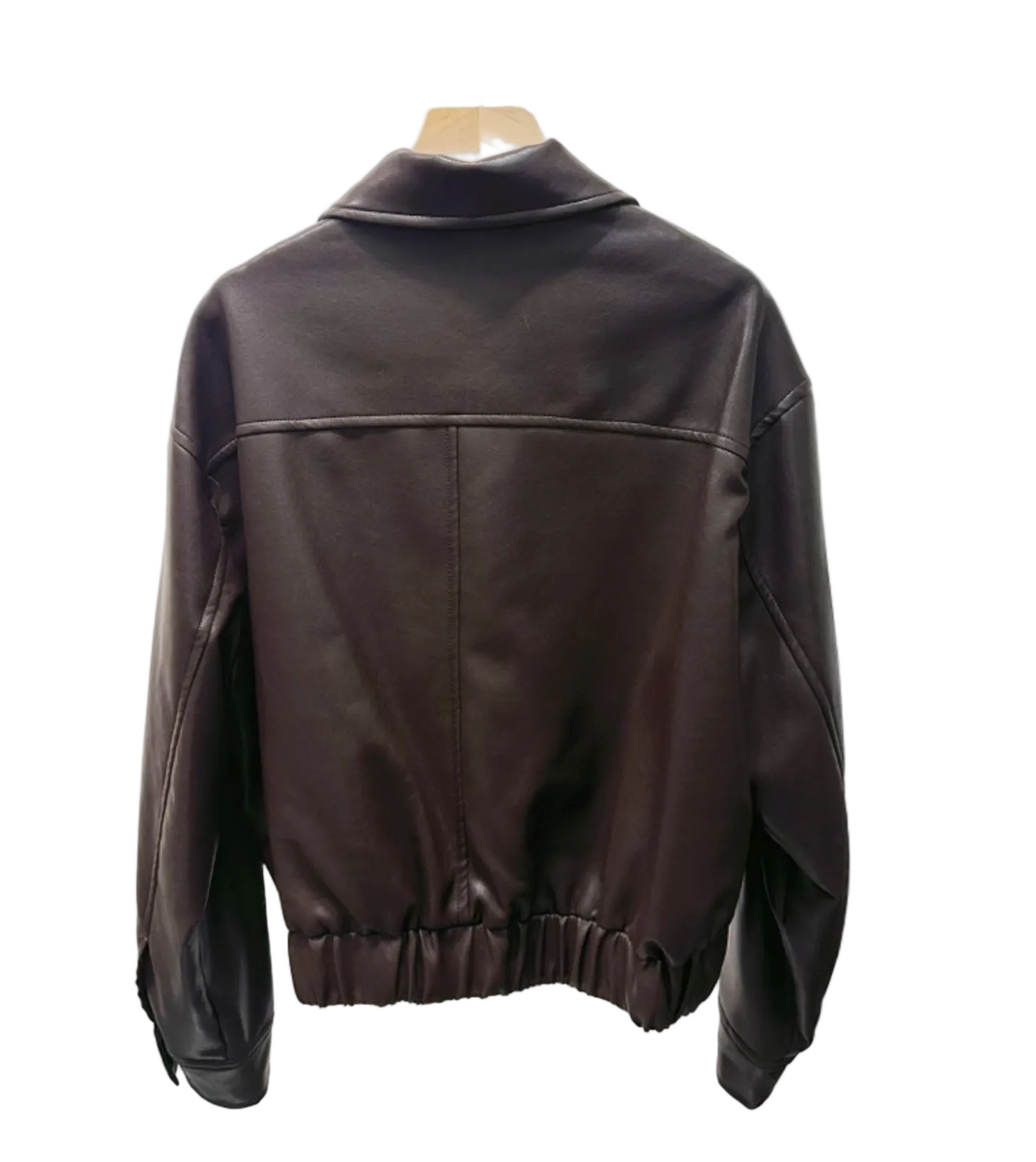 YSL faux leather bomber jacket