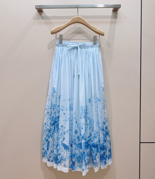 Dior Dioriviera Mid-Length Flared Skirt