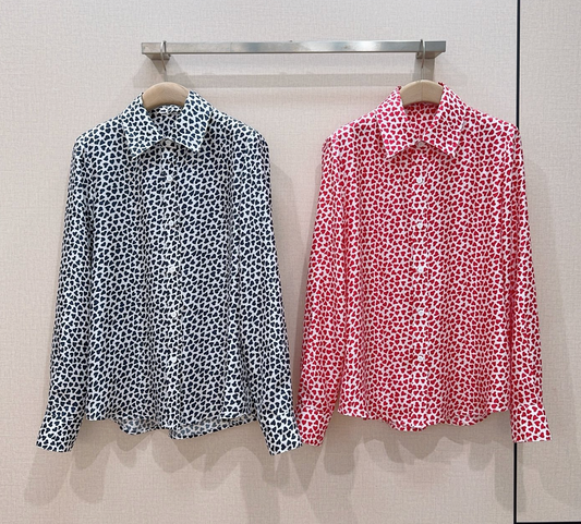 Dior Heart Motif Long-Sleeve Shirt