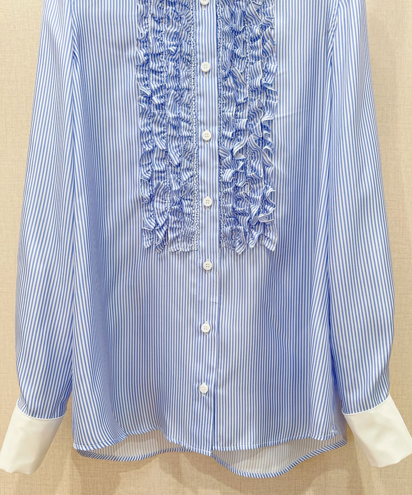 Dior Dioriviera Blouse with Ruffled Plastron