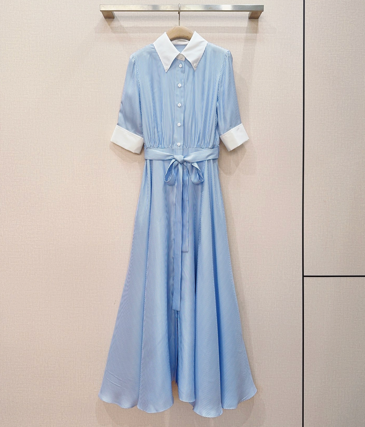 Dior Mid-Length Plastron Shirtdress
