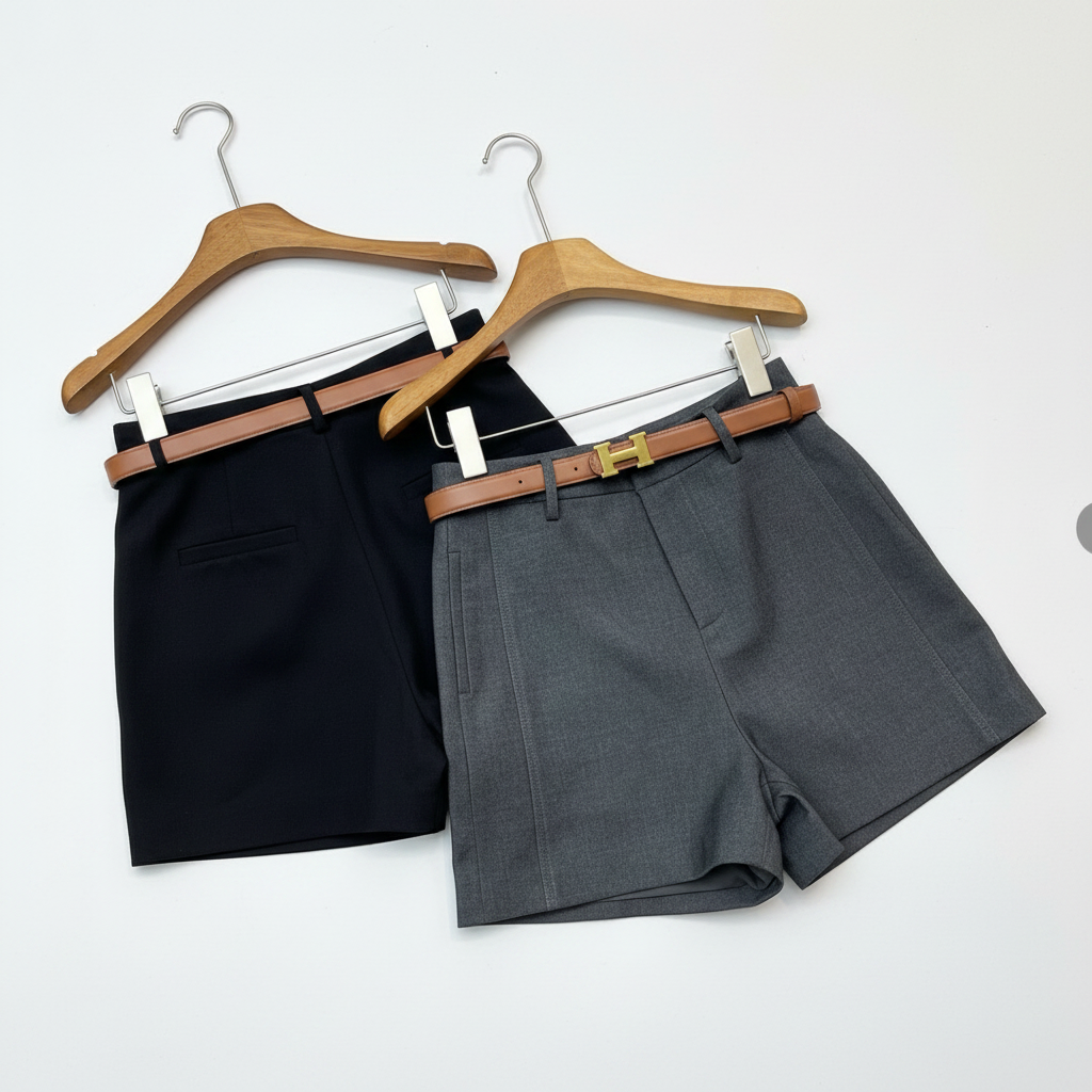 Hermés high-waisted tailored shorts