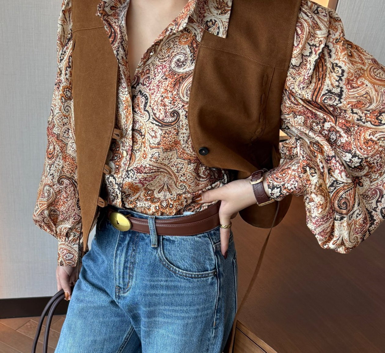 Loro Piana paisley print silk-blend shirt