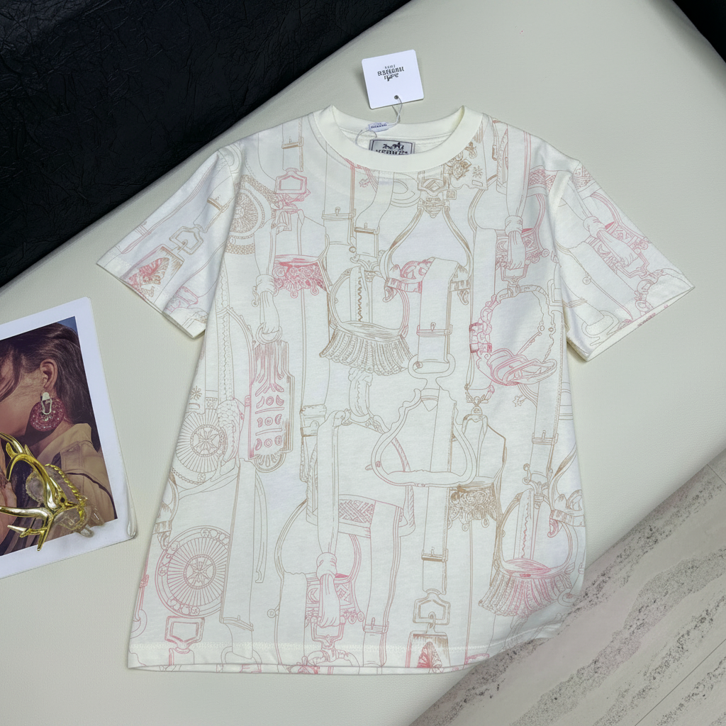Hermès "Etriers Remix" graphic print crewneck t-shirt